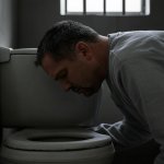 Lichgold Prison Bitch Licks hairy ass prison toilet