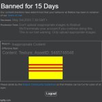 Gift for VNCH | Banned for 15 Days; May 3rd,2025 7:38 GMT+; Don't upload inappropriate images to Roblox!
We'll terminate your account if you continue doing this. This is our last warning. Only upload appropriate images. Inappropriate Content; Content: Texture; AssetID: 5485748548; Logout | image tagged in roblox ban | made w/ Imgflip meme maker