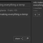vro why do mfs make a temp outta anything lmaoooo meme