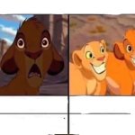 Simba hotline brig meme