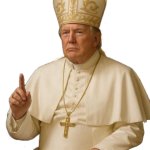 Pope Trump sticker