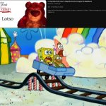 Spongebob Gloveworld Rollercoaster | image tagged in spongebob gloveworld rollercoaster | made w/ Imgflip meme maker