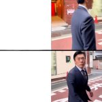 Old Man Turning Back Towards Sex Workers