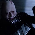 Luke unmasks his father, Darth Vader