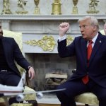 Trump with Nayib Bukele, the president of El Salvador,