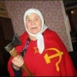 Russian Grandma with an Axe