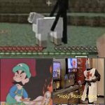 This is not at all okie dokie! | image tagged in enderman holding sheep,this is not okie dokie,holy music stops,pizza time stops,spooky music stops,wtf | made w/ Imgflip meme maker