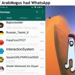 If ArabMogus had WhatsApp V2 meme