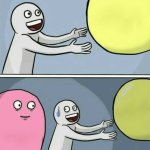 running away ballon