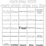 (Finished Ver) LGBTQ stream user 4/5 2025 Bingo meme