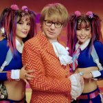 Fookable | image tagged in austin powers,memes,template,twins,schoolgirl | made w/ Imgflip meme maker