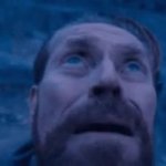 guy looking up GIF Template