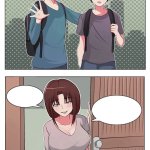 Manga 2 panel hi mom