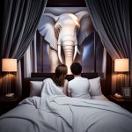 GOP elephant instructs a young married couple - big government