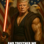 Donald J Trump USA Sith Lord Star Wars Day 2025 | JOIN ME; AND TOGETHER WE CAN RULE THE GALAXY | image tagged in star wars,sith lord,galaxy,donald trump,usa,president trump | made w/ Imgflip meme maker
