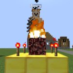 bingo heeler got summoned by herobrine summoner meme