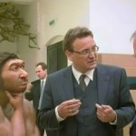 Caveman and politicians have a talk