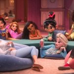 Out of the Disney Princesses pajamas or comfy wear in Ralph Brea