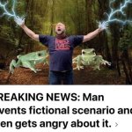 Man invents fictional scenario