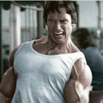 Arnold at the gym