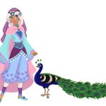 Princess Icy and her Pet Peacock
