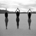 Naked Yoga Girls on the Beach