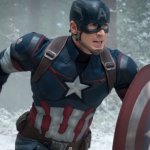 captain america with shield