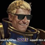 The codex astartes does support this action