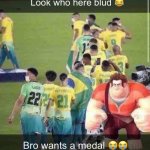 bro wants a medal template