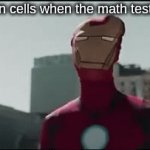 COME ON WE GOTTA GO!!!!! | My brain cells when the math test starts: | image tagged in gifs,brain cells,snap,ashes,iron man,avengers enda game | made w/ Imgflip video-to-gif maker