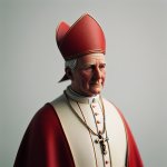 Pope Leo with red hat