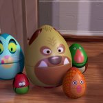 Eggs in Toy Story template