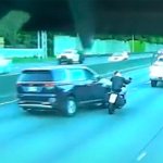 Minivan hits Motorcycle