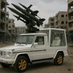Popemobile with Anti Aircraft