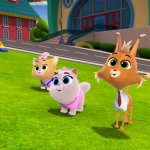Father cat and his kids (2)