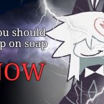 minecraftlightningstrike.mp3 | You should slip on soap; NOW | image tagged in oliver with lightning strikes,fpe | made w/ Imgflip meme maker