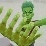 Beastboy holding up 7