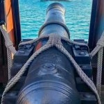 Cannon Aiming at Ship