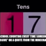Why do they do this!? | ME AT SCHOOL COUNTING EVERY TIME SOMEONE SAYS "6-7" "MASSIVE" OR A QUOTE FROM THE MINECRAFT MOVIE. | image tagged in gifs,and everybody loses their minds,so true | made w/ Imgflip video-to-gif maker