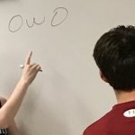 OWO on white board