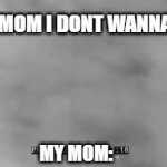 i will behave now | ME: MOM I DONT WANNA GO; MY MOM: | image tagged in gifs,mom,destroy | made w/ Imgflip video-to-gif maker