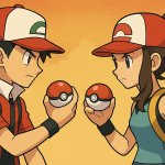 Pokémon Trainers face off