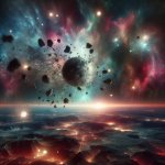 explosion of the moon