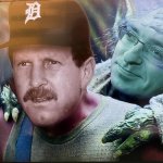 Jason Benetti as yoda and Dan Petry as Luke Skywalker
