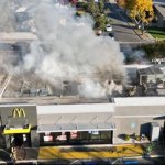 Burning McDonalds