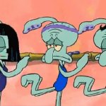 Squidward sad GIF Template
