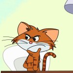 Cat (Cat And Keet) Thinking