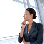 Business women thinking