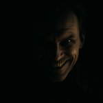 evil grin with light and dark template
