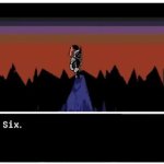 undyne "six" meme
